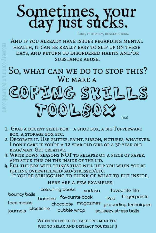 Coping Skills Worksheets For Substance Abuse